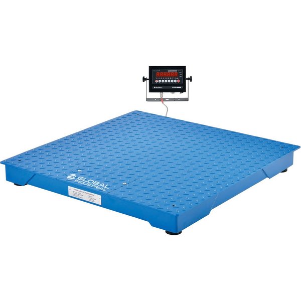 Global Industrial NTEP Pallet Scale With LED Indicator, 3'x3', 2,500 lb x 0.5 lb 412554